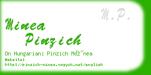minea pinzich business card